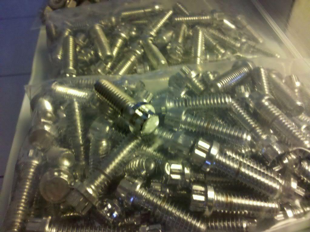 120 chrome 12 point flange bolts