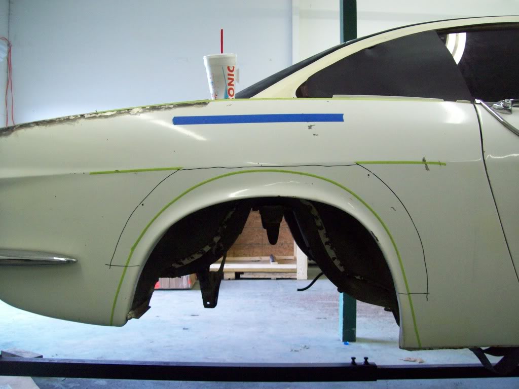 Volvo P1800 custom rear arches