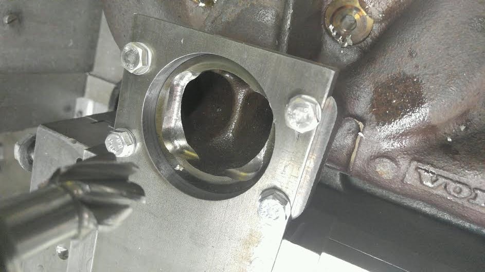 Volvo exhaust manifold machining