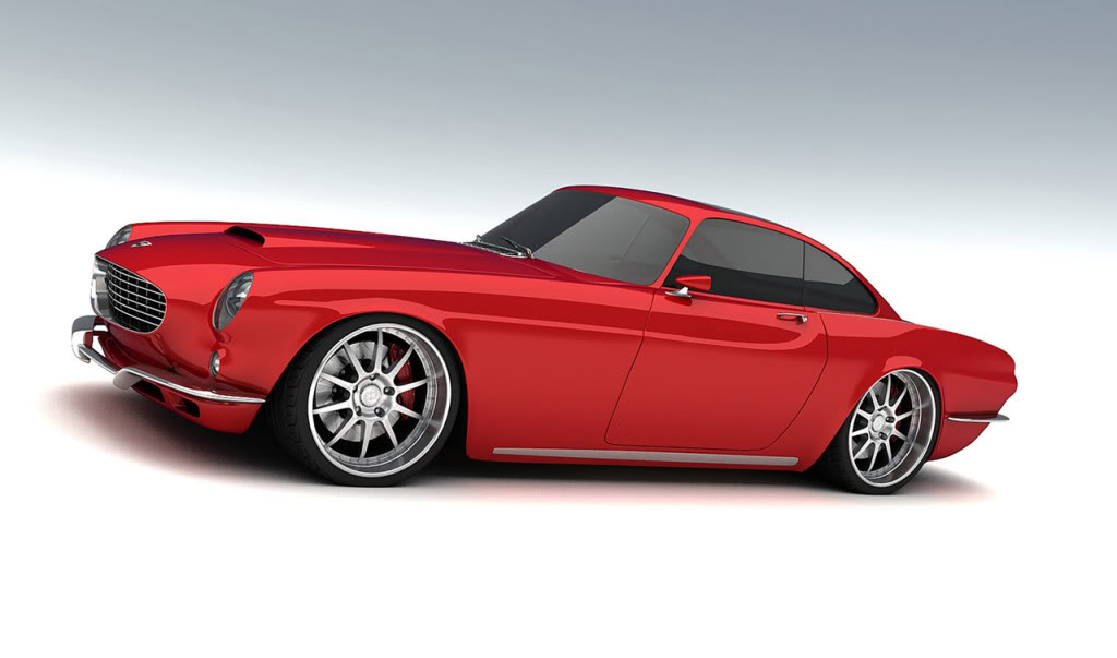 Volvo P1800 custom rendering