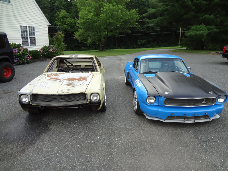 AMC AMX and Ford Mustang