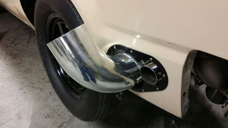 Ford Fairmont fender exhaust