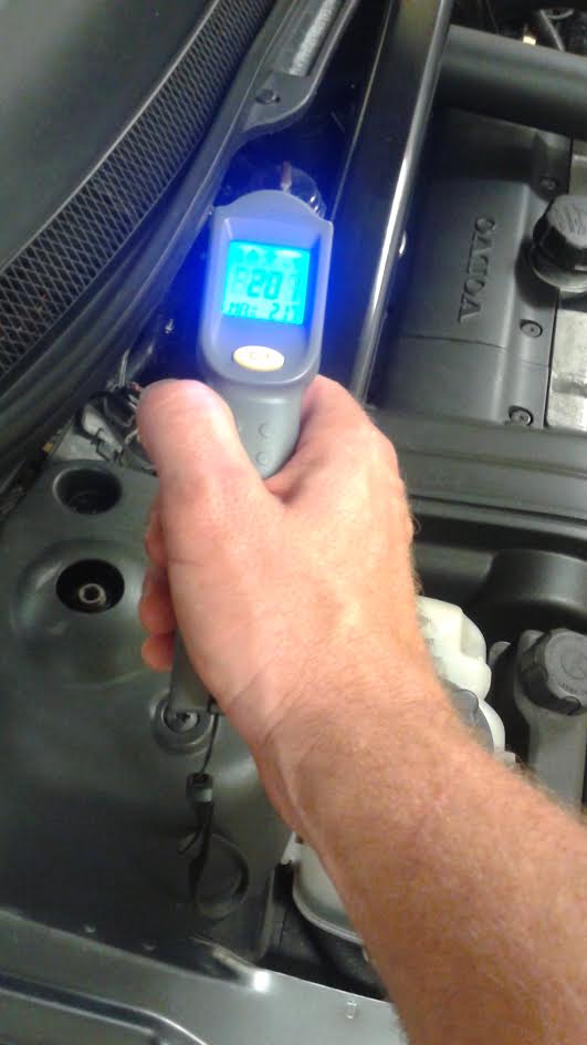 Volvo temperature reading