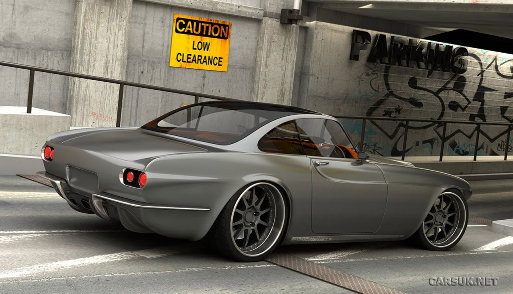 Volvo P1800 custom rendering