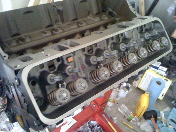 engine block with heads