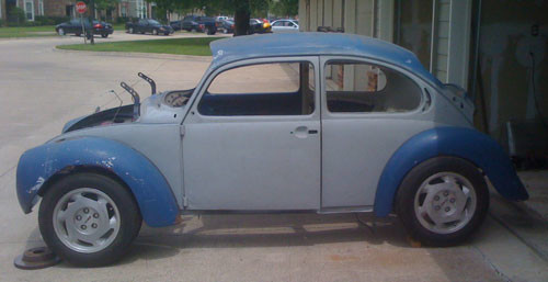 VW Beetle with chassis