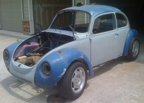 VW Beetle with chassis