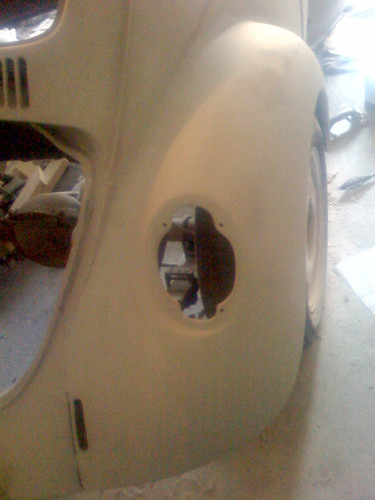 VW Beetle custom fender