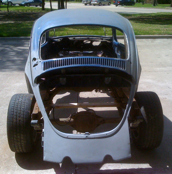 VW Beetle with chassis