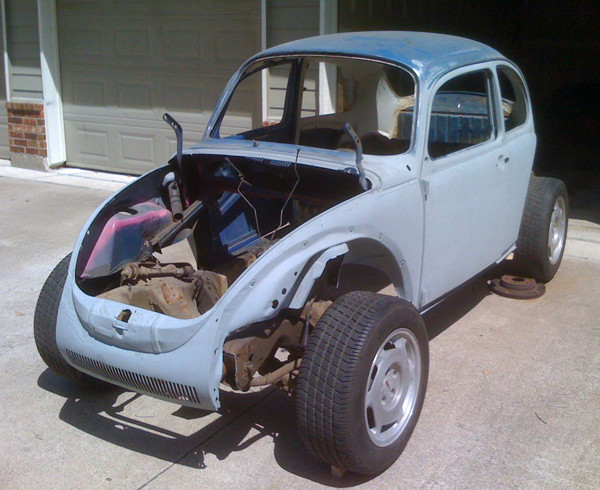 VW Beetle with chassis