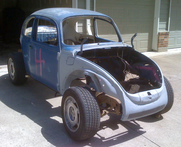 VW Beetle with chassis