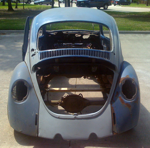 VW Beetle with chassis