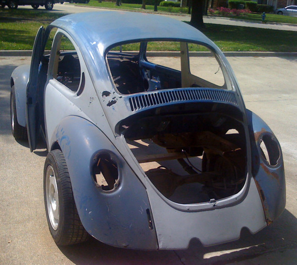 VW Beetle with chassis