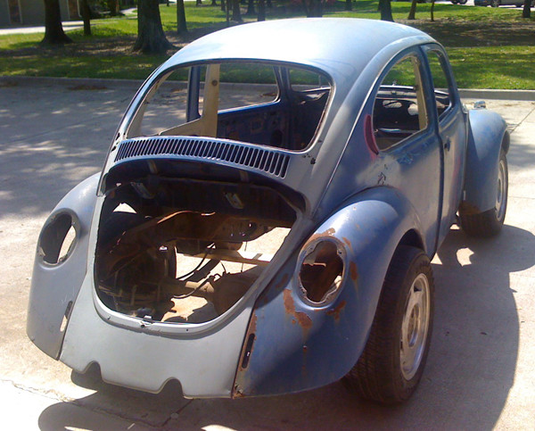 VW Beetle with chassis