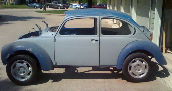 VW Beetle with chassis