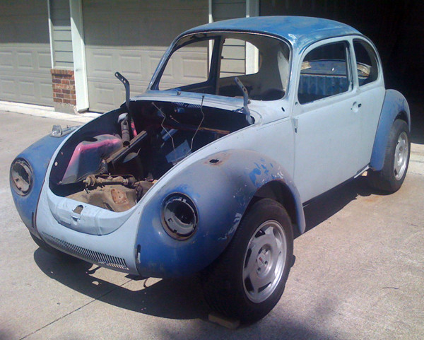 VW Beetle with chassis