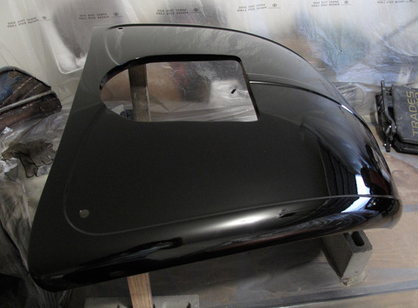 VW Beetle painting hood