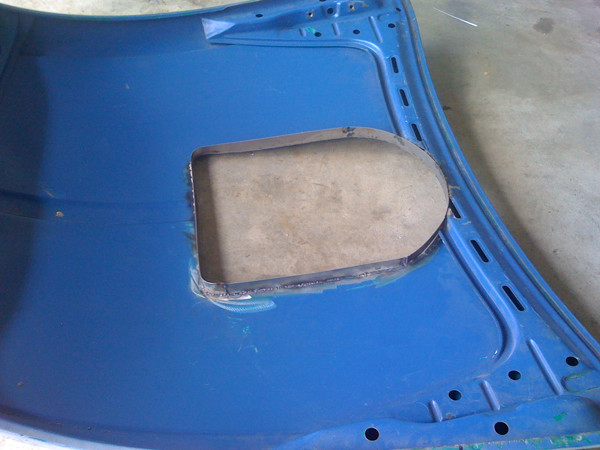 VW Beetle hood scoop