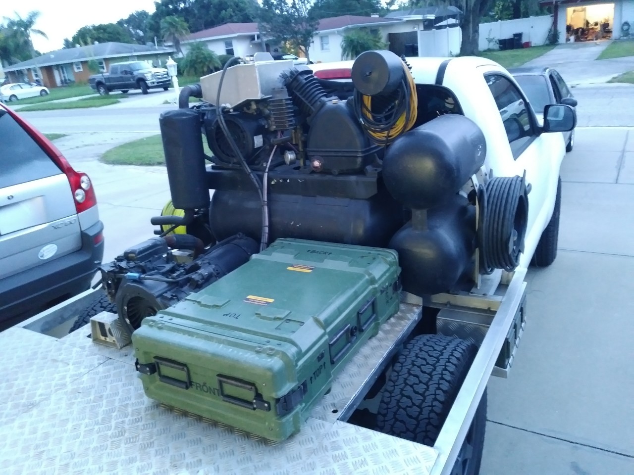 truck welding setup