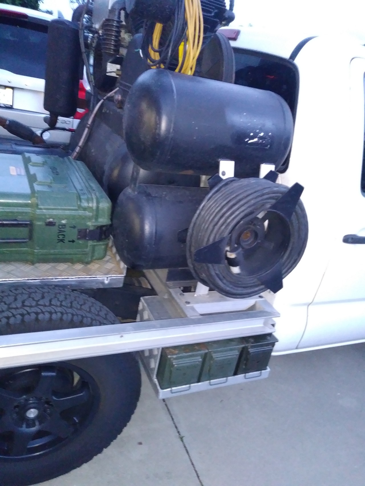 truck welding setup