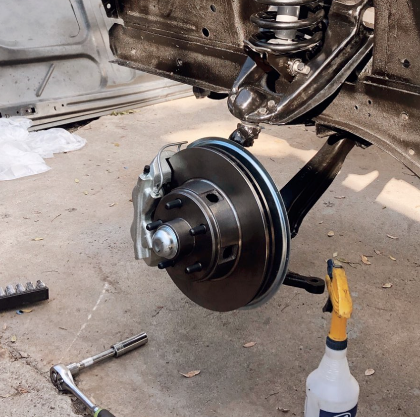 Power disc upgrade from original drum brakes