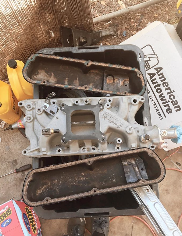 intake manifold and valve covers